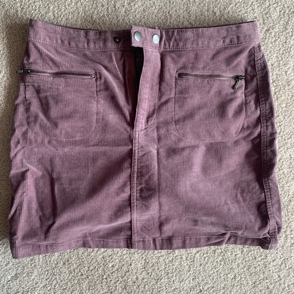 Mossimo purple corduroy skirt size four